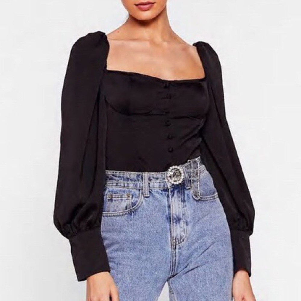 Nasty Gal Puff Sleeve Blouse
NWT